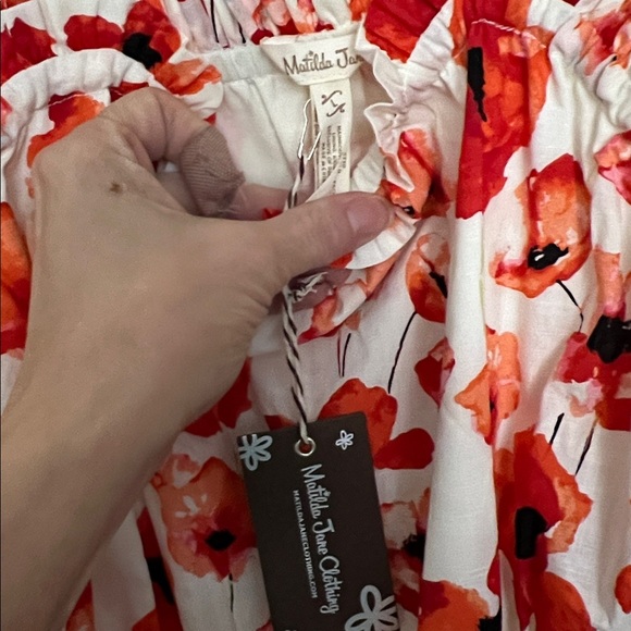 Matilda Jane L poppy dress nwt smocked sleeveless - Picture 7 of 8